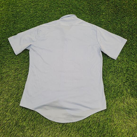 Vintage 80s Sears Disco Button Shirt M/L 21x30 Polyester - Picture 2 of 12